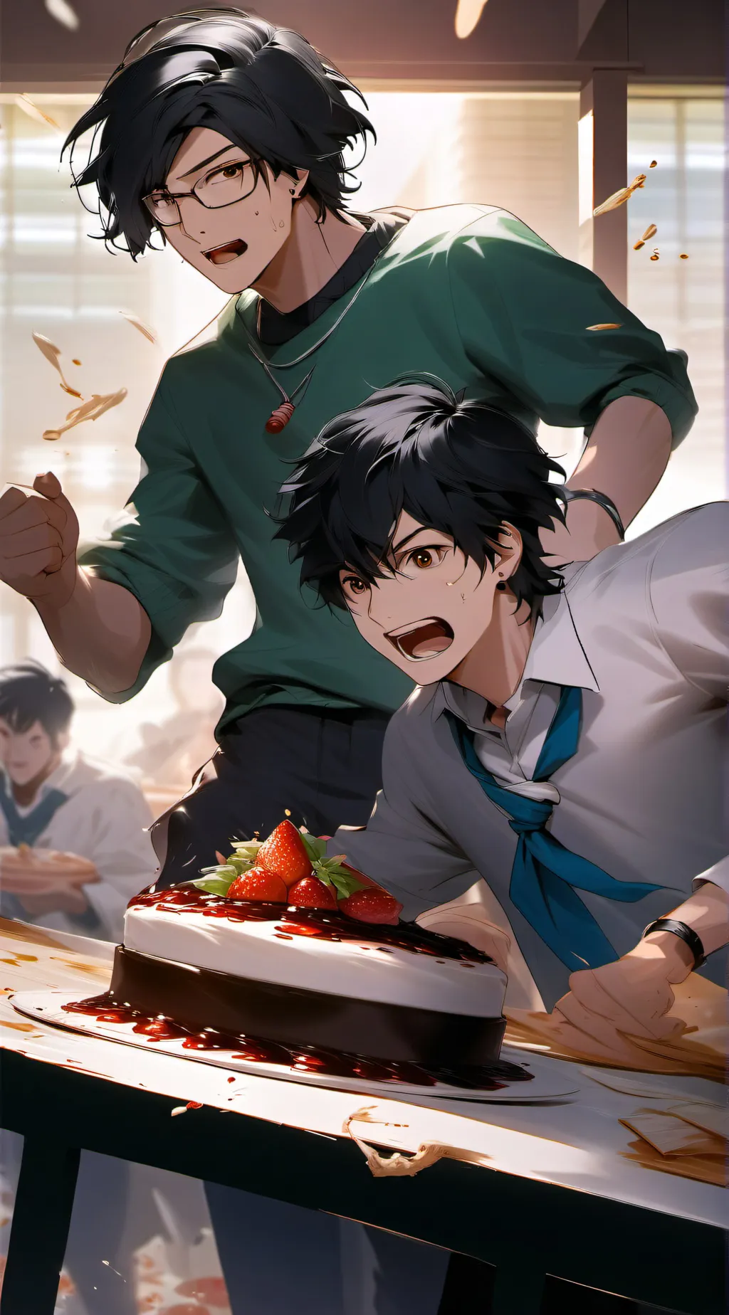 ai character: Foodfight war background