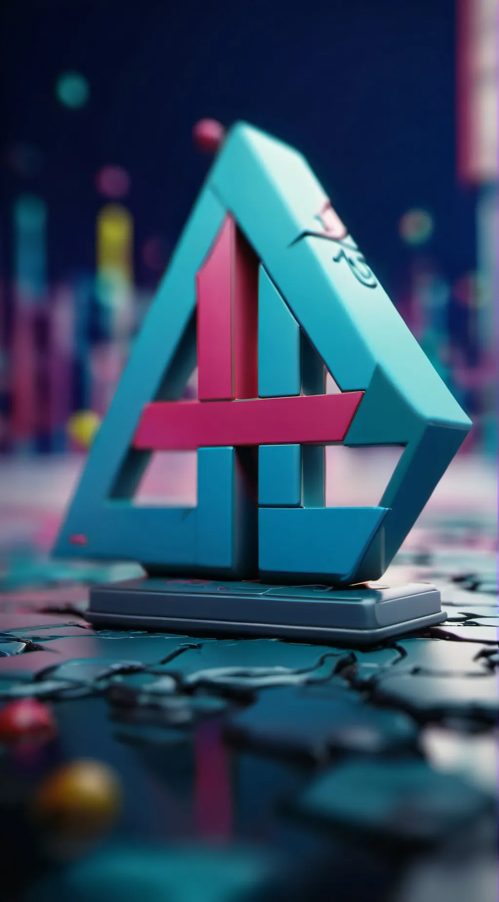 ai character: numbers background