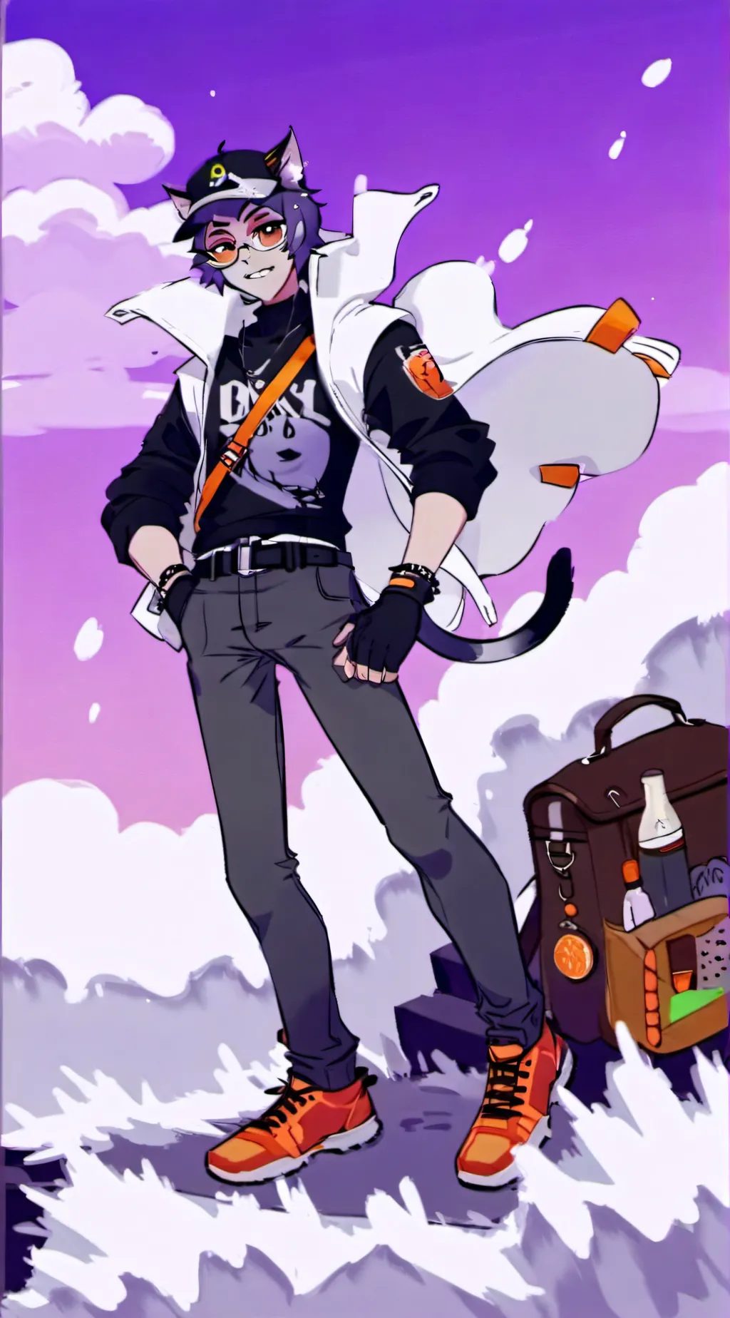 ai character: catnap background