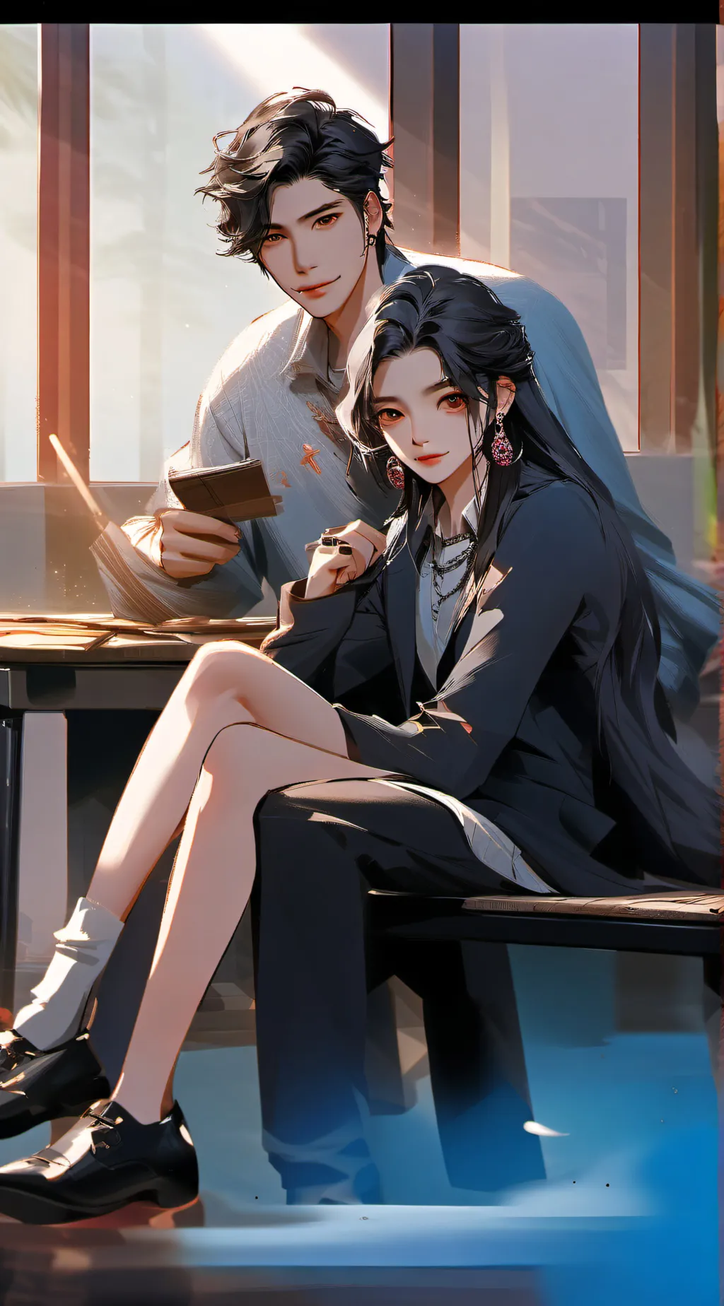 ai character: LEO background