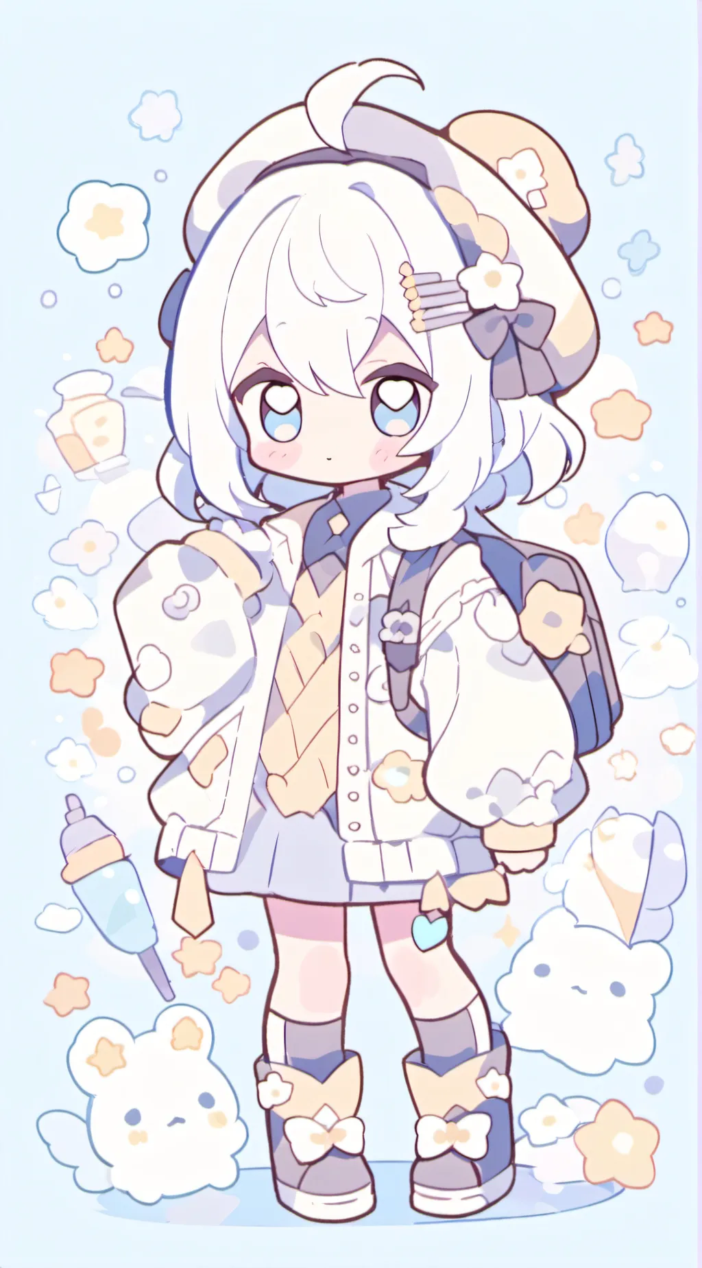 ai character: Homless Girl background