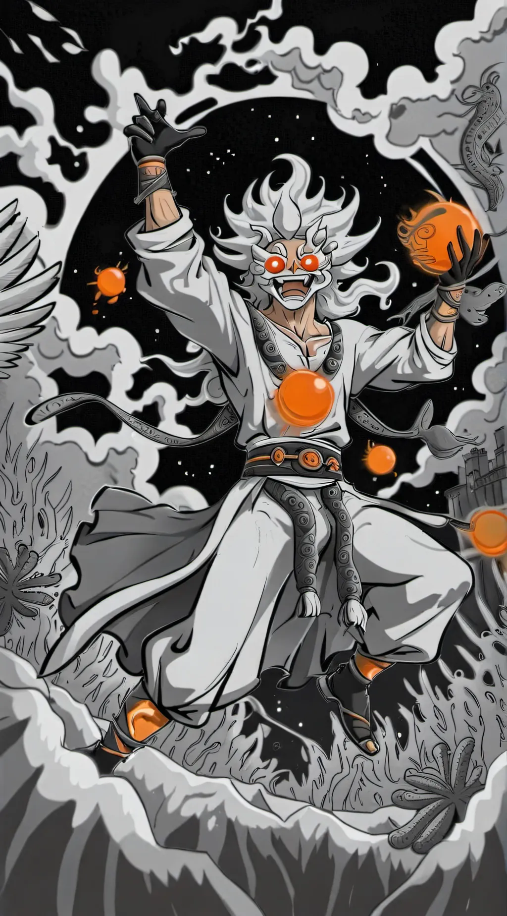 ai character: luffy background