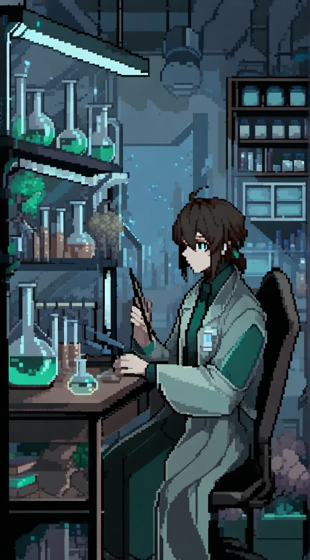 ai character: FPE SCIENCE AU🧪 background