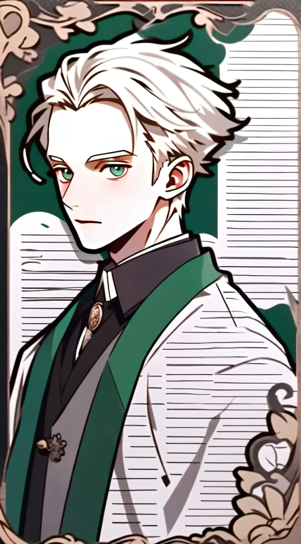 ai character: Draco Malfoy  background