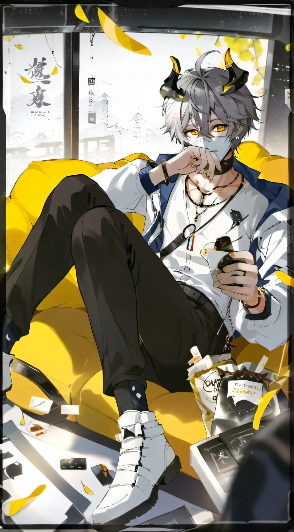 ai character: ¥-Lukas-¥ background