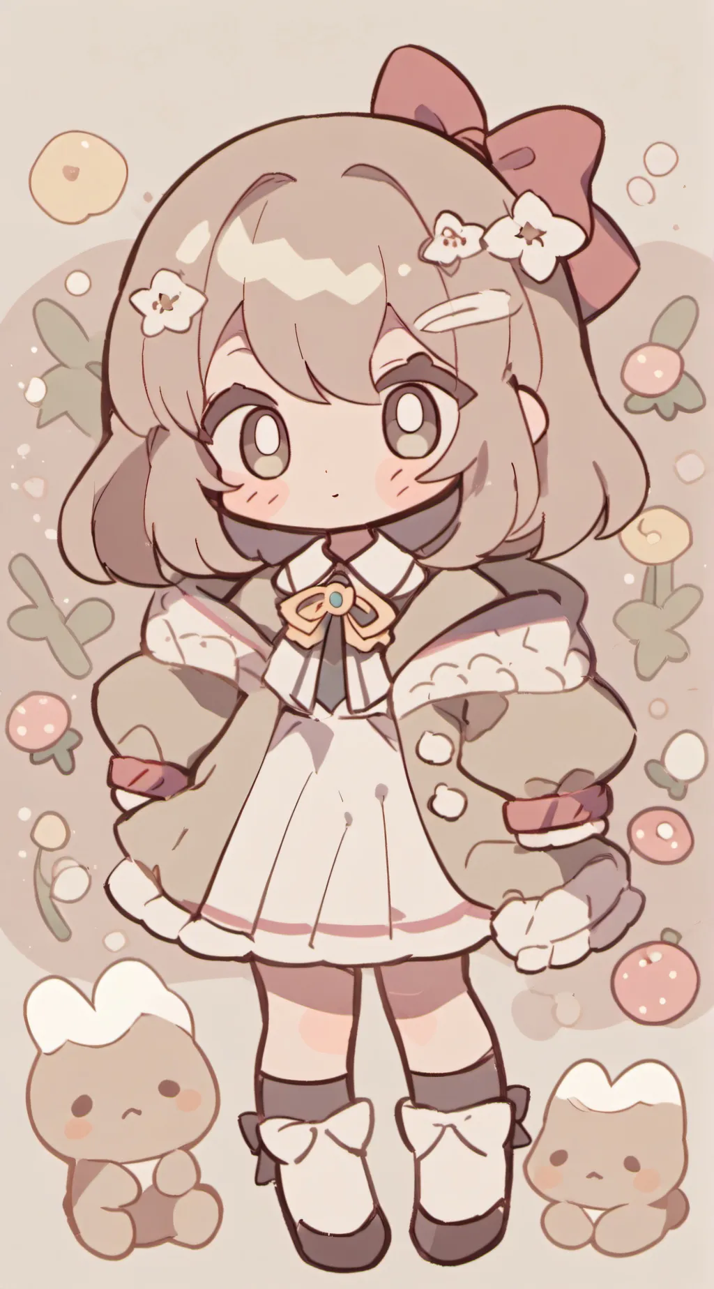 ai character: Girl background