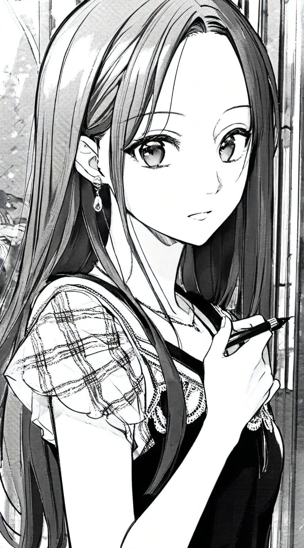 ai character: Snow background