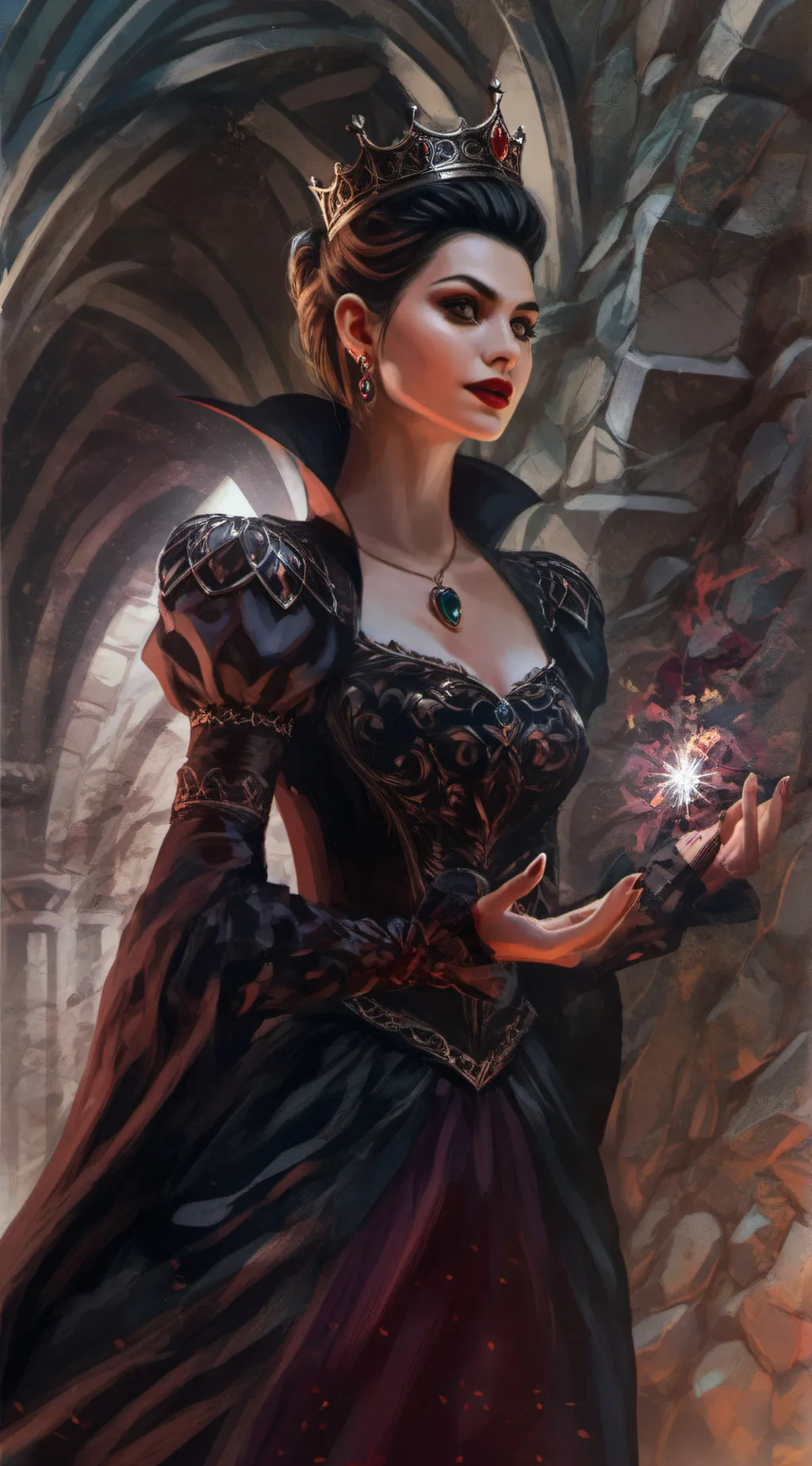 ai character: Queen Nyxia background