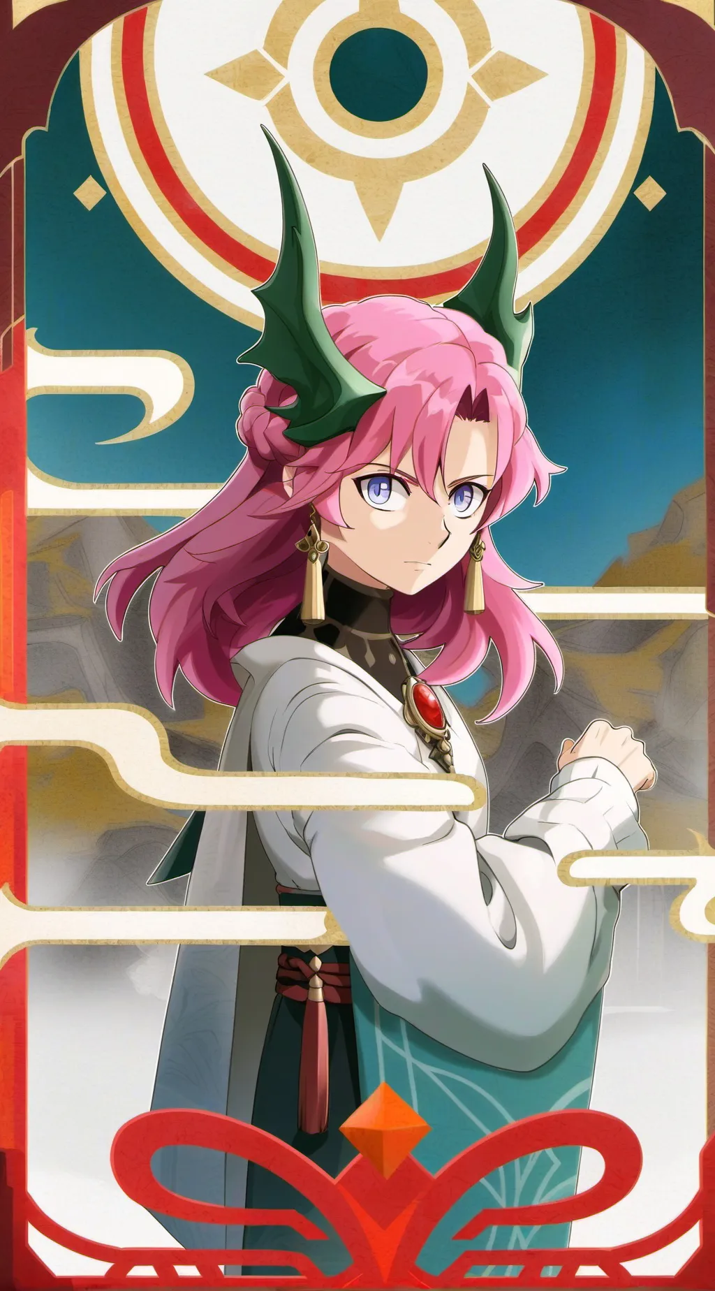 ai character: mitsuri(swap au) background