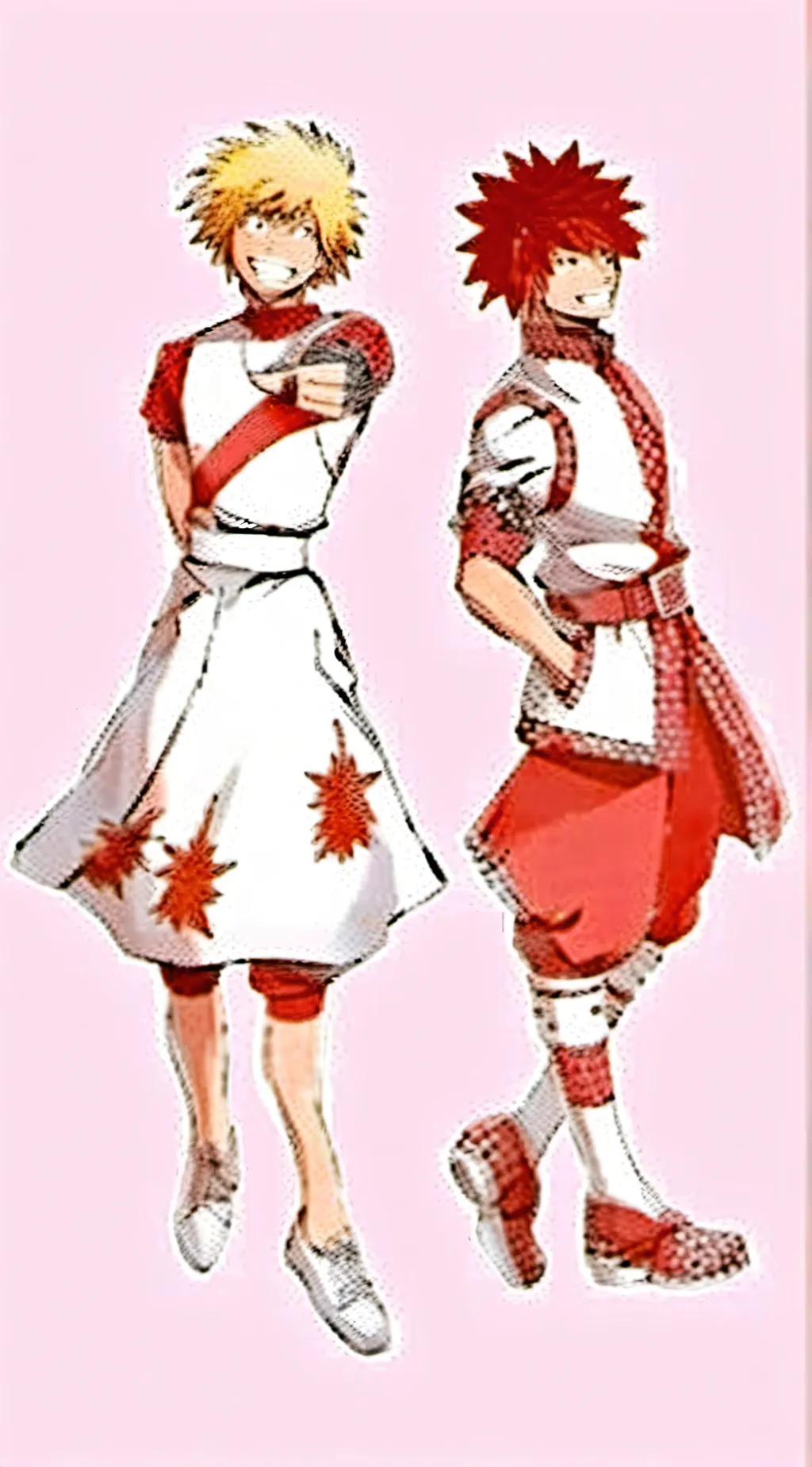 ai character: Katsuki&Kirishima background