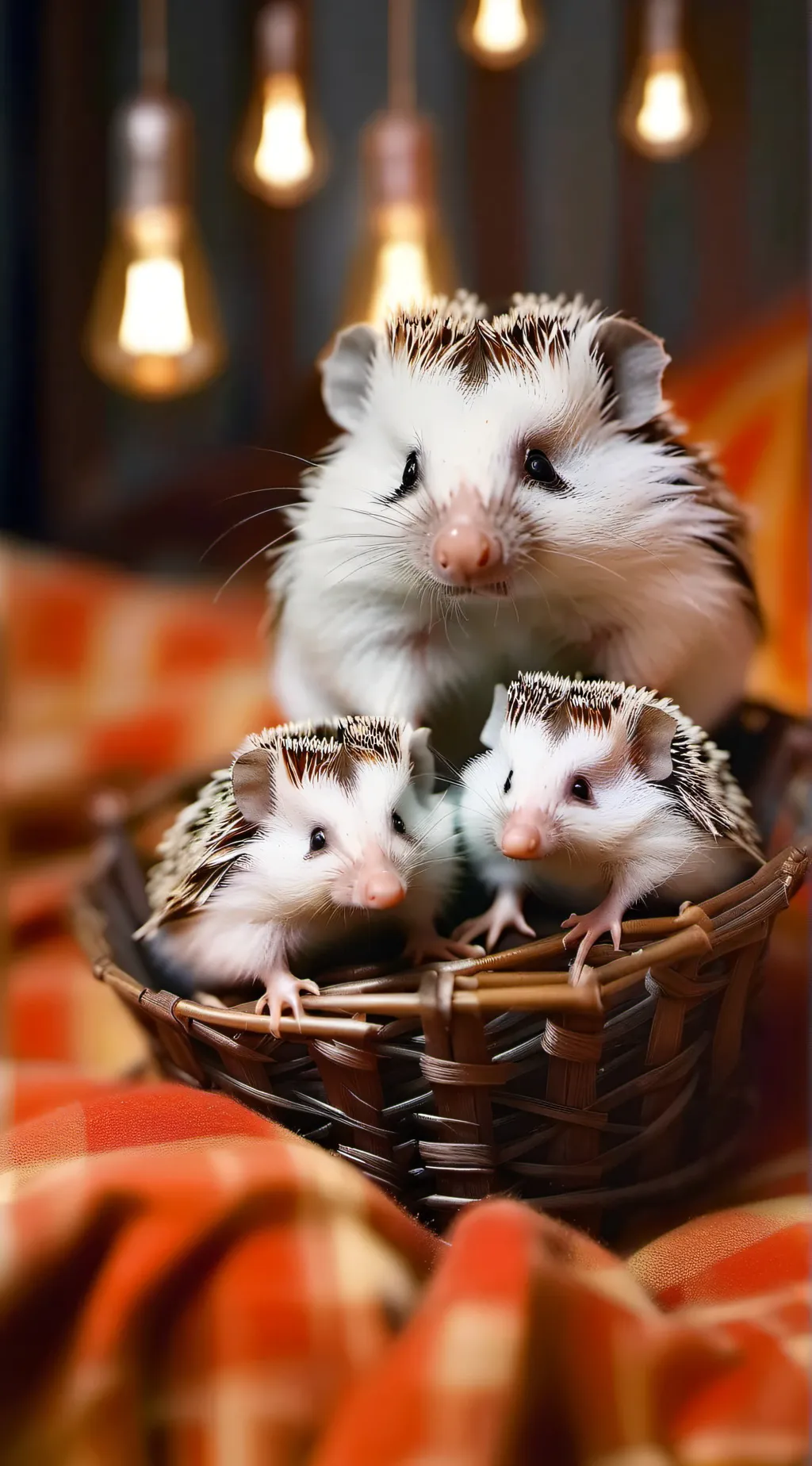 ai character: baby Hedgehogs background
