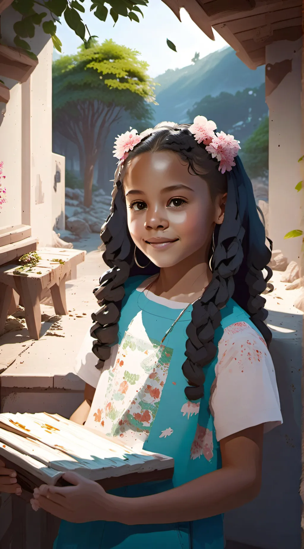 ai character: Catalina background