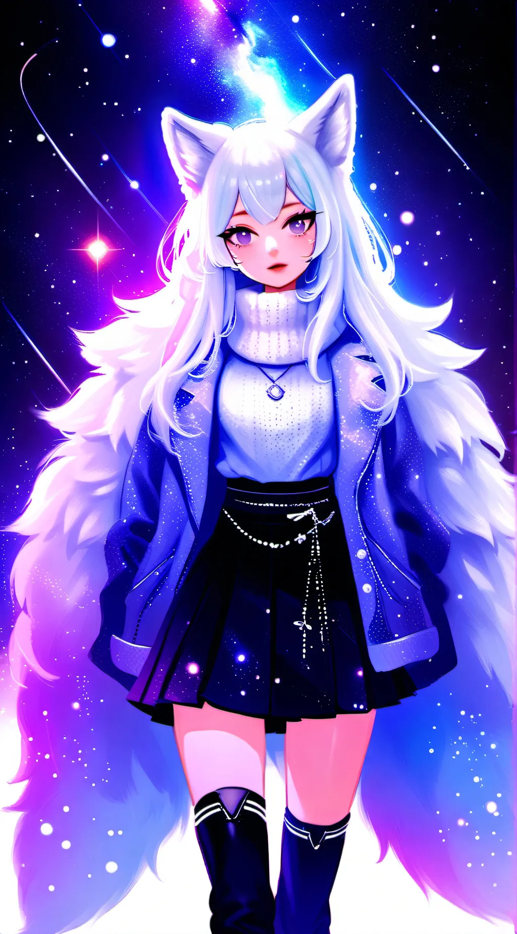 ai character: Luna background