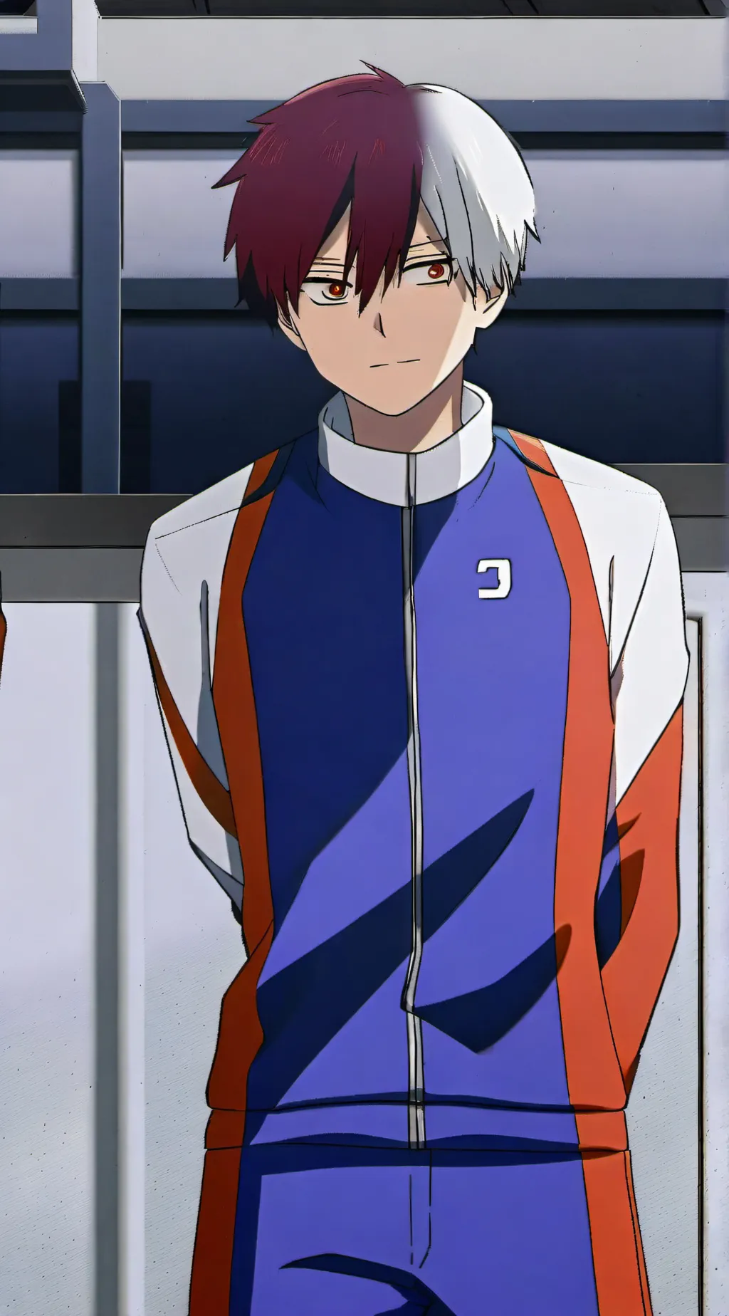 ai character: Shoto Todoroki background