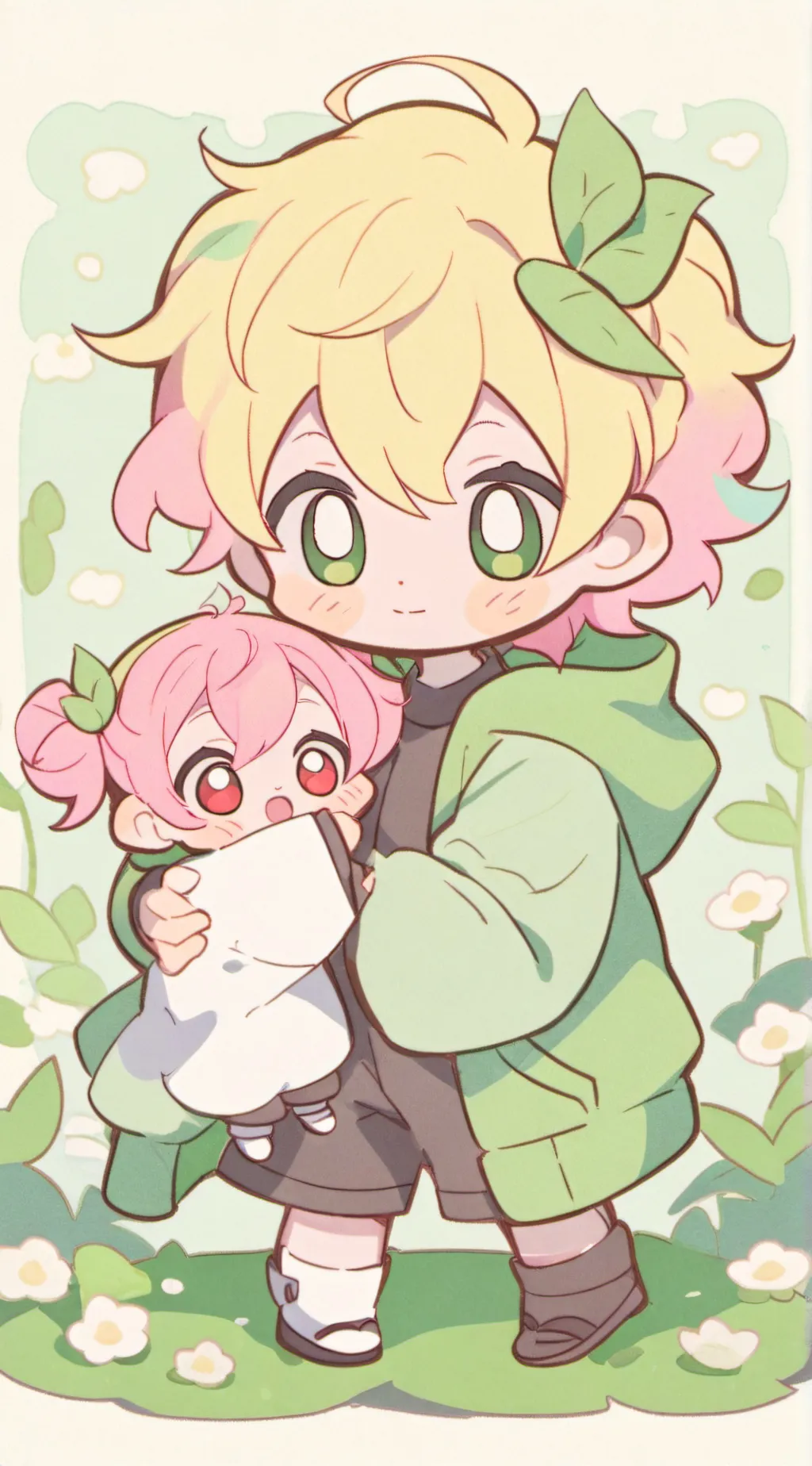 ai character: lily and timmy background