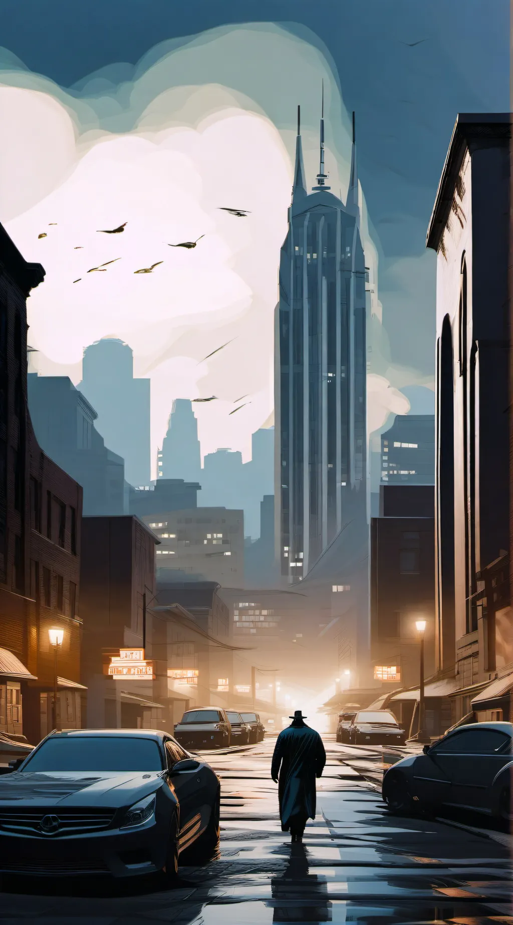 ai character: Gotham City  background