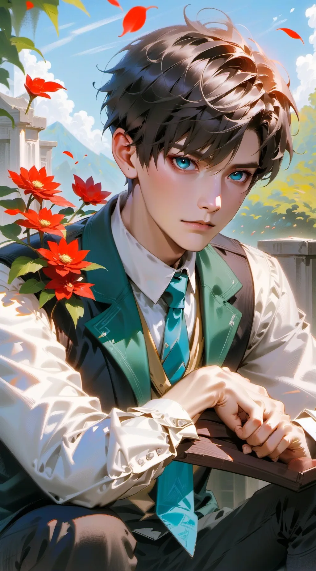 ai character: Boy bully  background