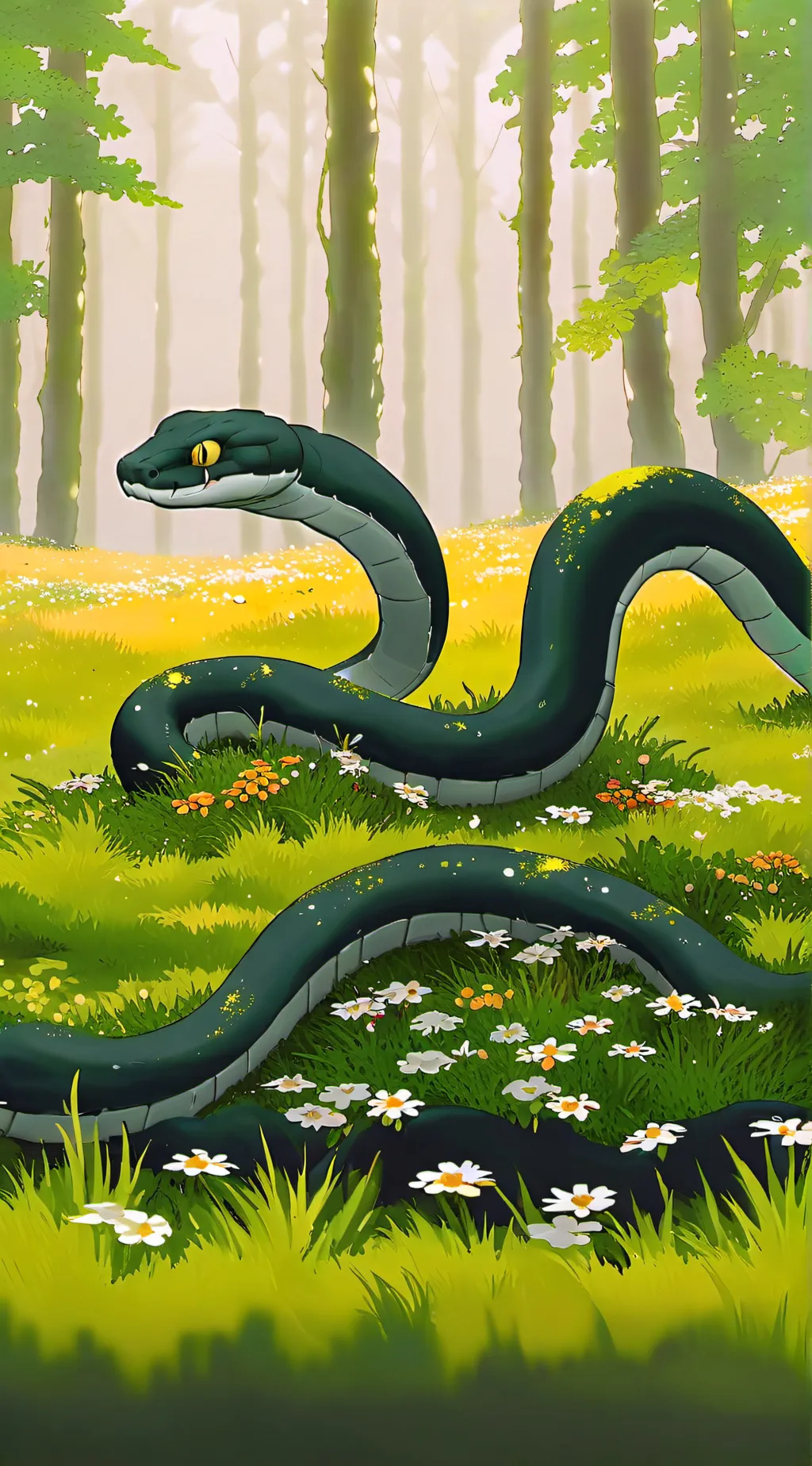 ai character: worm background