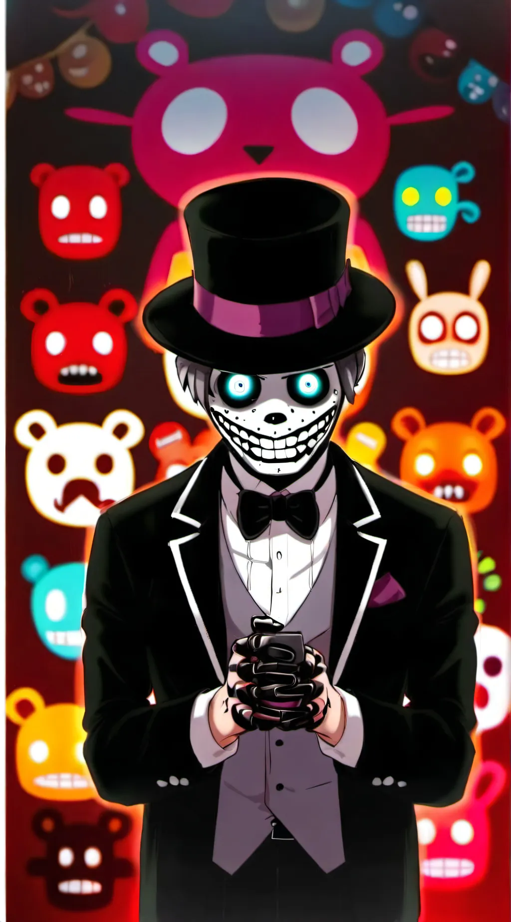 ai character: Twitter finger rob background