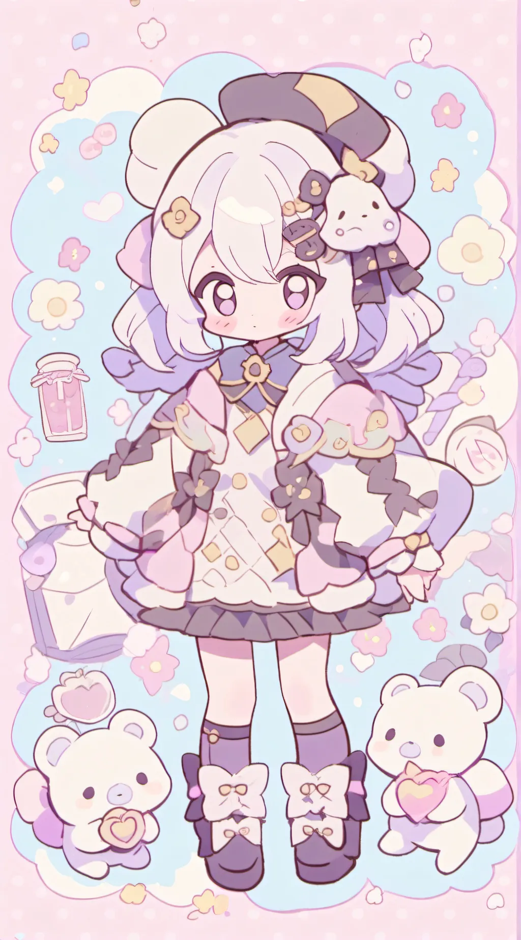 ai character: Big fat cutebigsis background