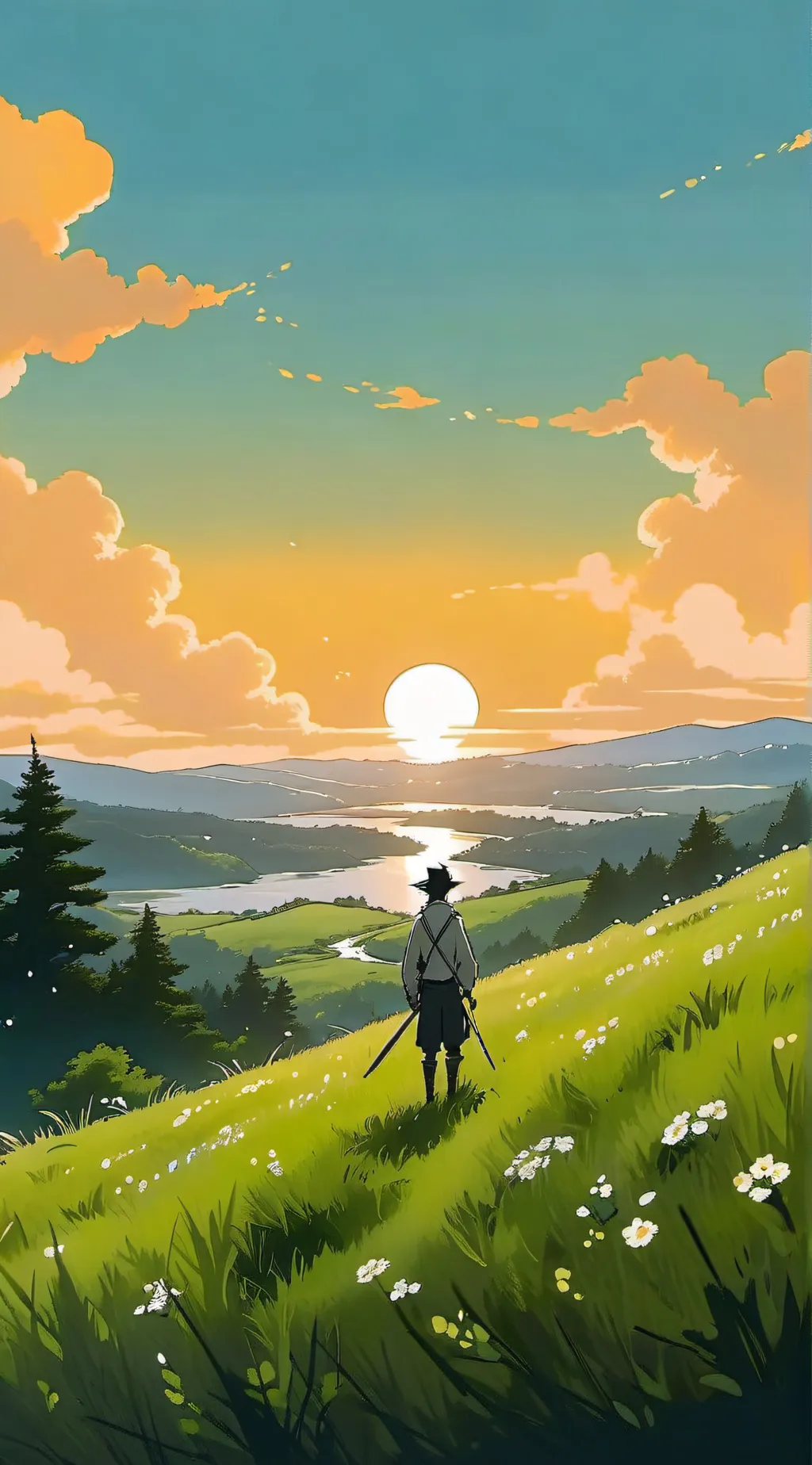 ai character: Outside background