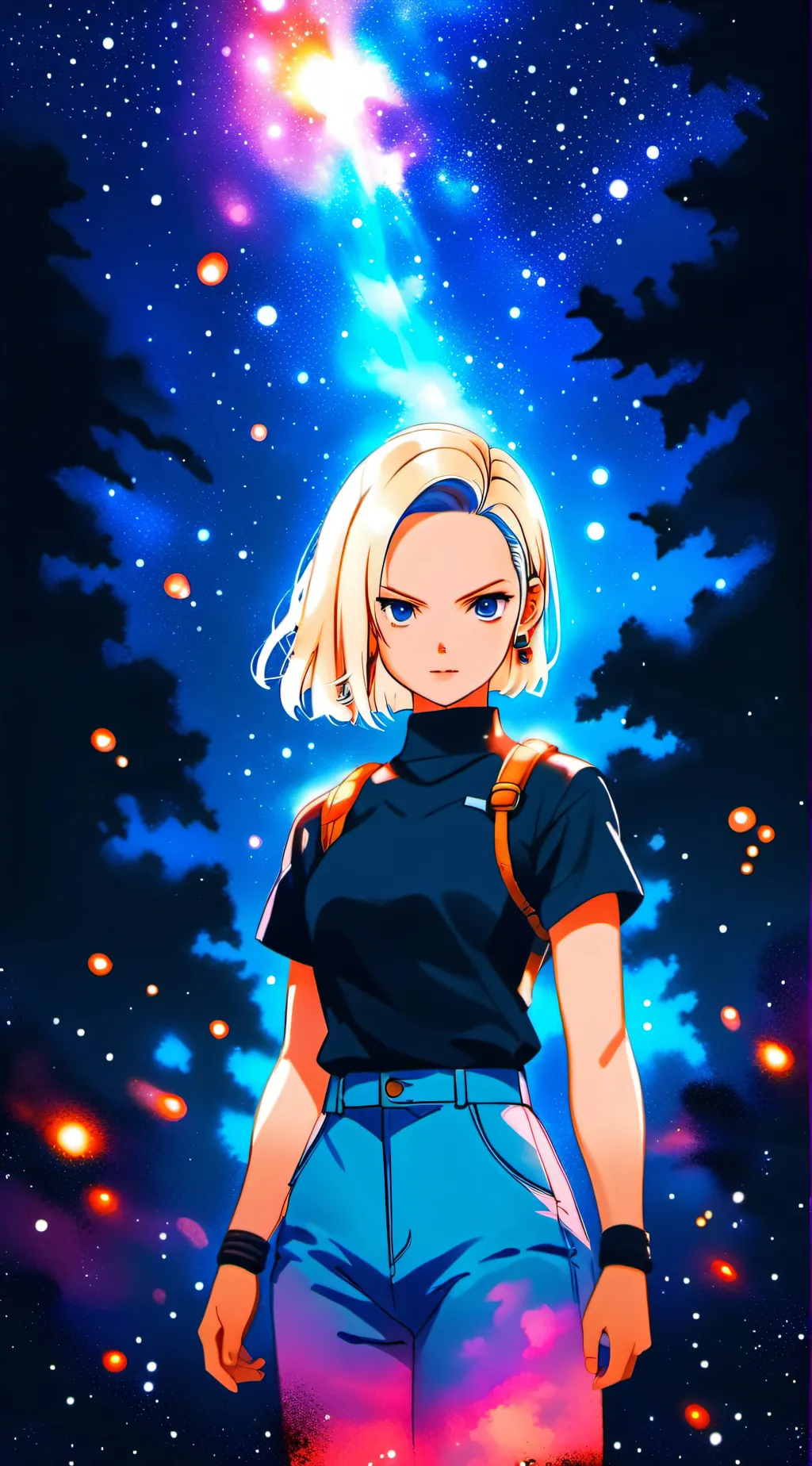 ai character: android 18 background