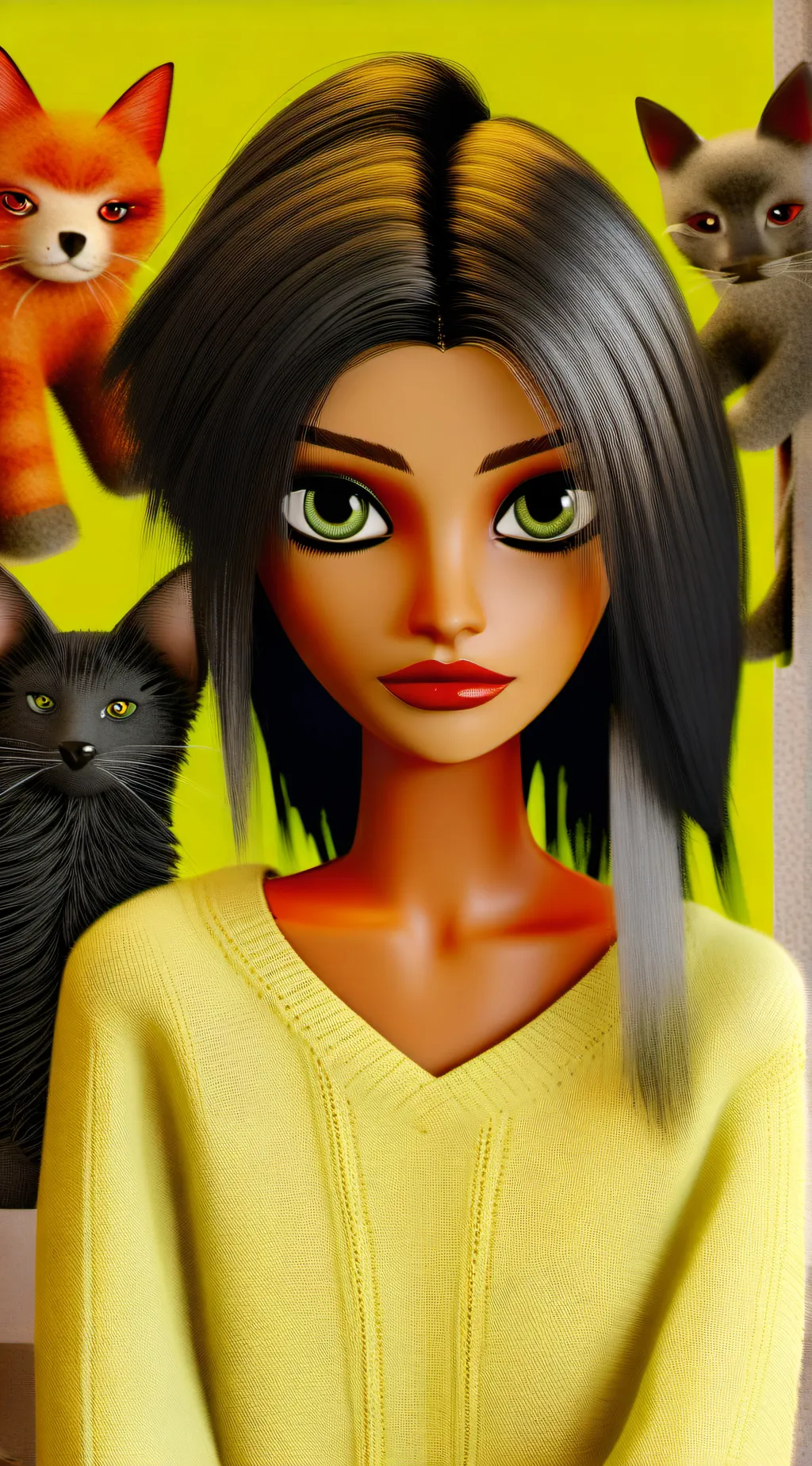 ai character: Kenia background