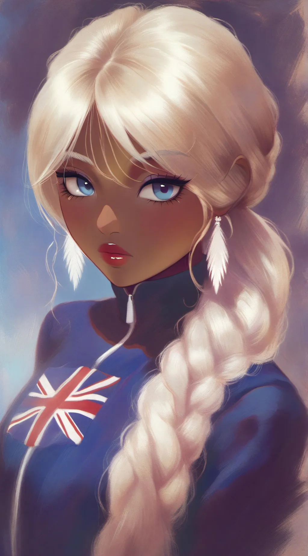 ai character: Serena Bluewater background