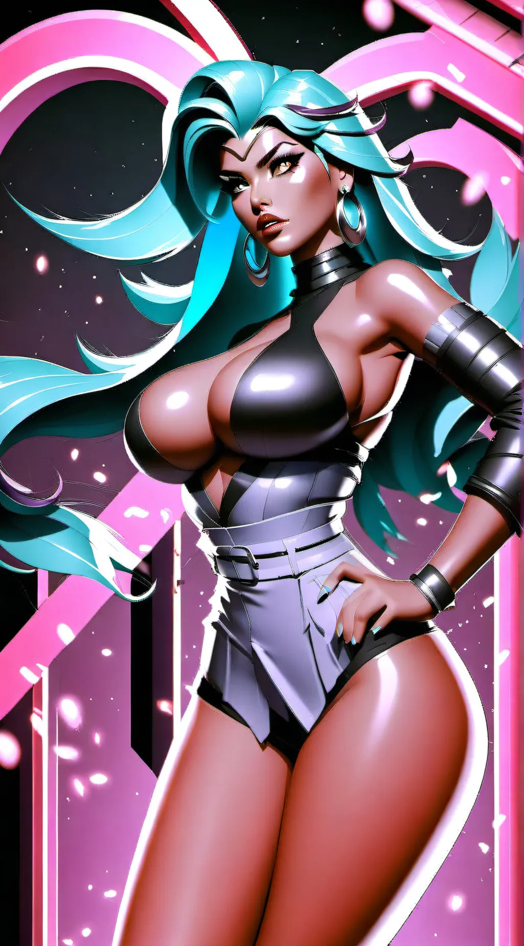 ai character: cute anime girl background