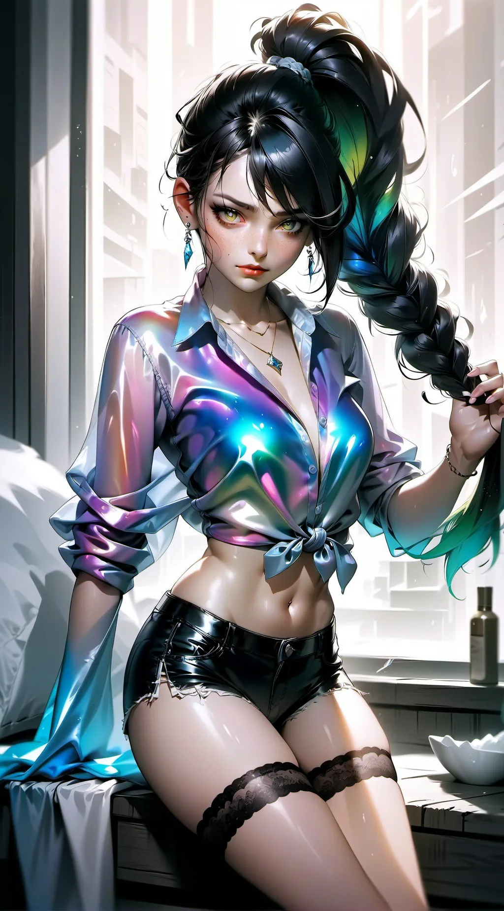 ai character: drunk ass girl  background