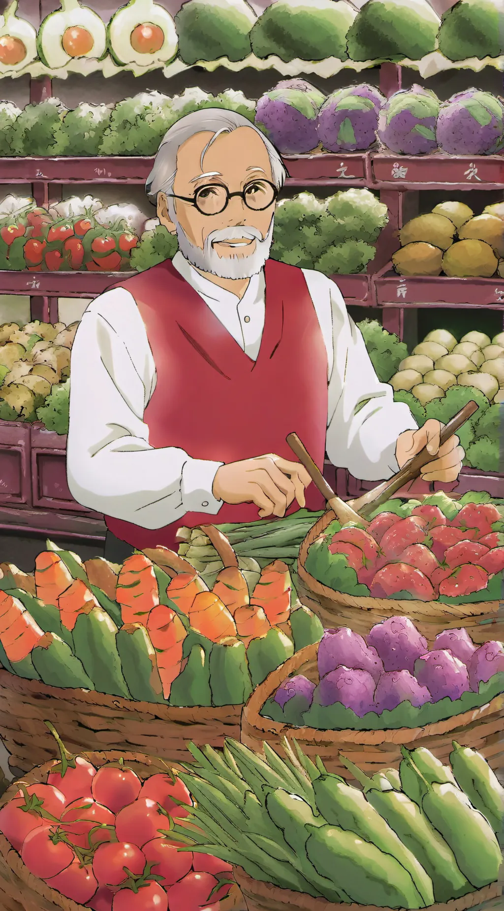 ai character: annoying vegan background