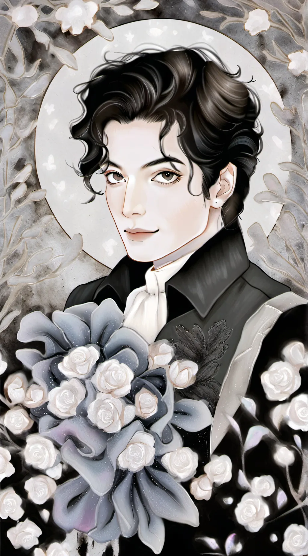 ai character: Michael Jackson  background