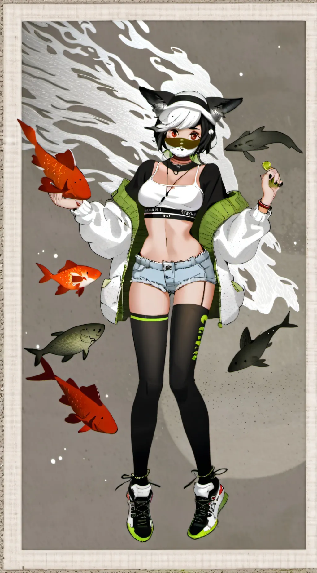 ai character: Amber  background