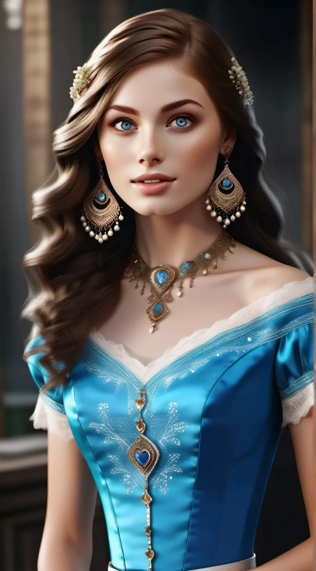 ai character: Della Vacker background