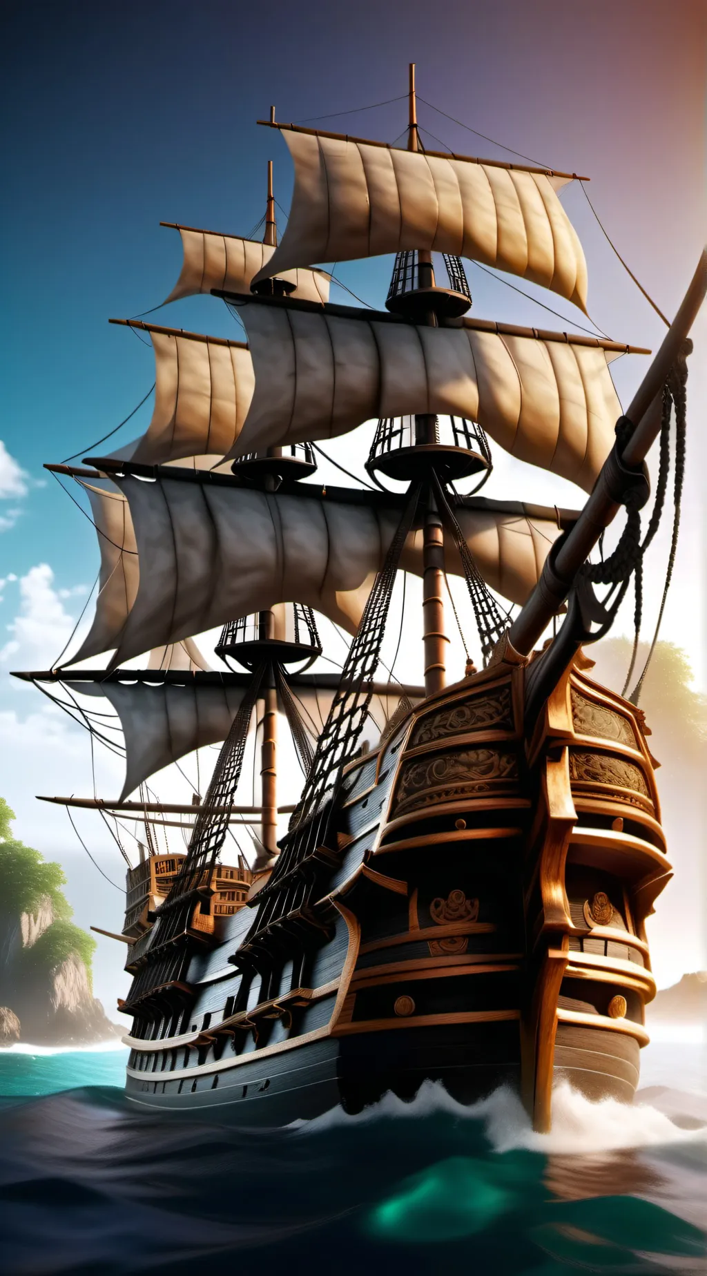 ai character: One piece background