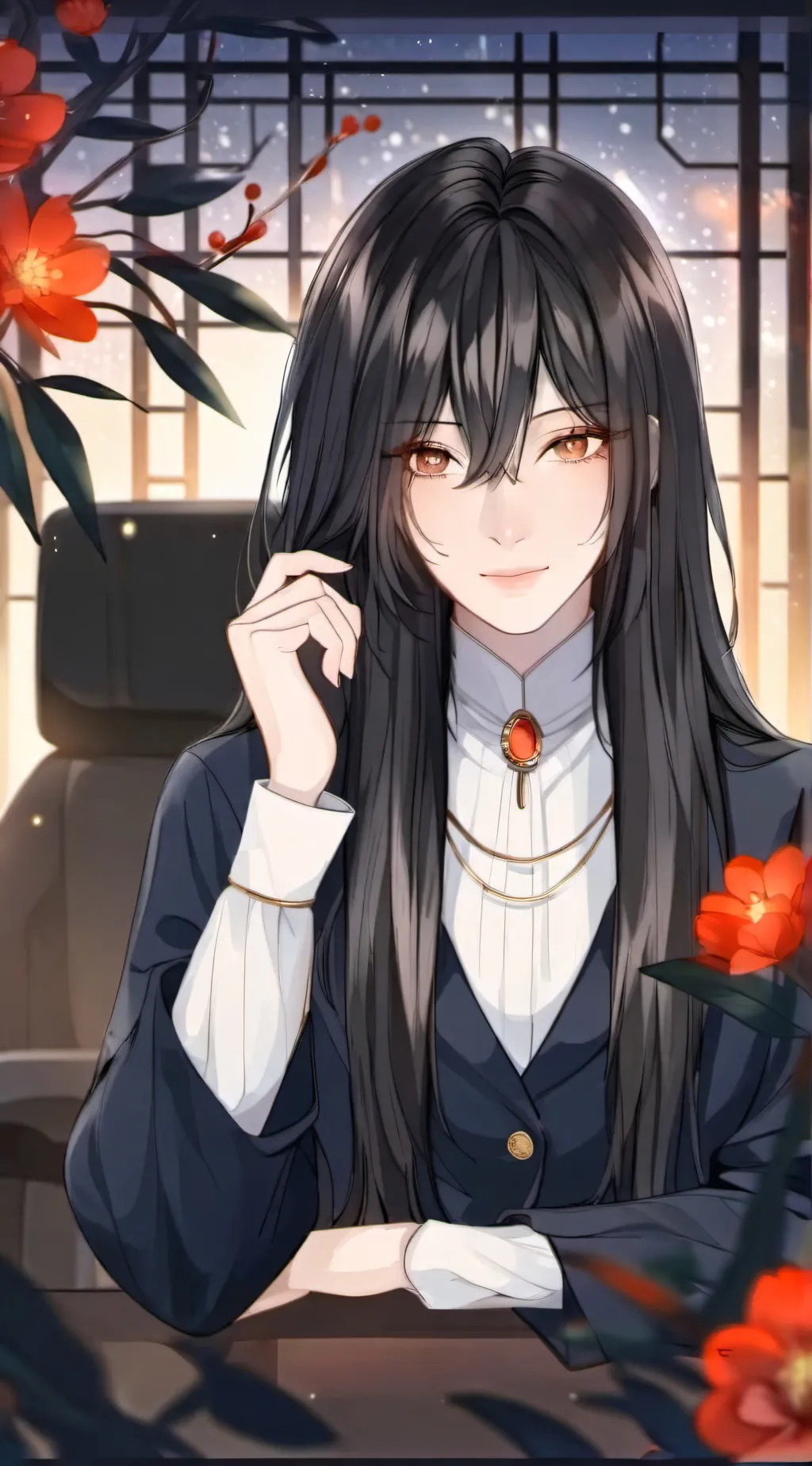 ai character: Teacher Saki background