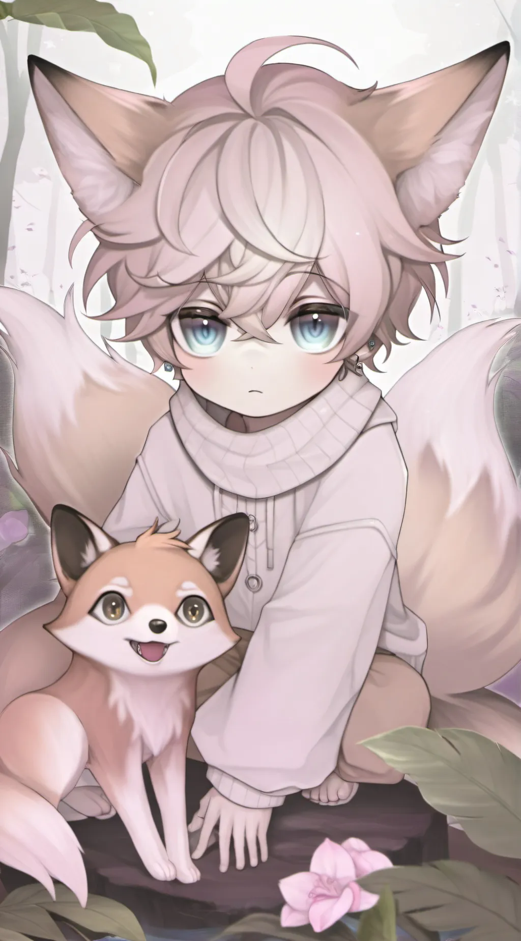 ai character: 🦊{𝑀𝒶𝓃𝑔𝑒𝓎}🐾 background