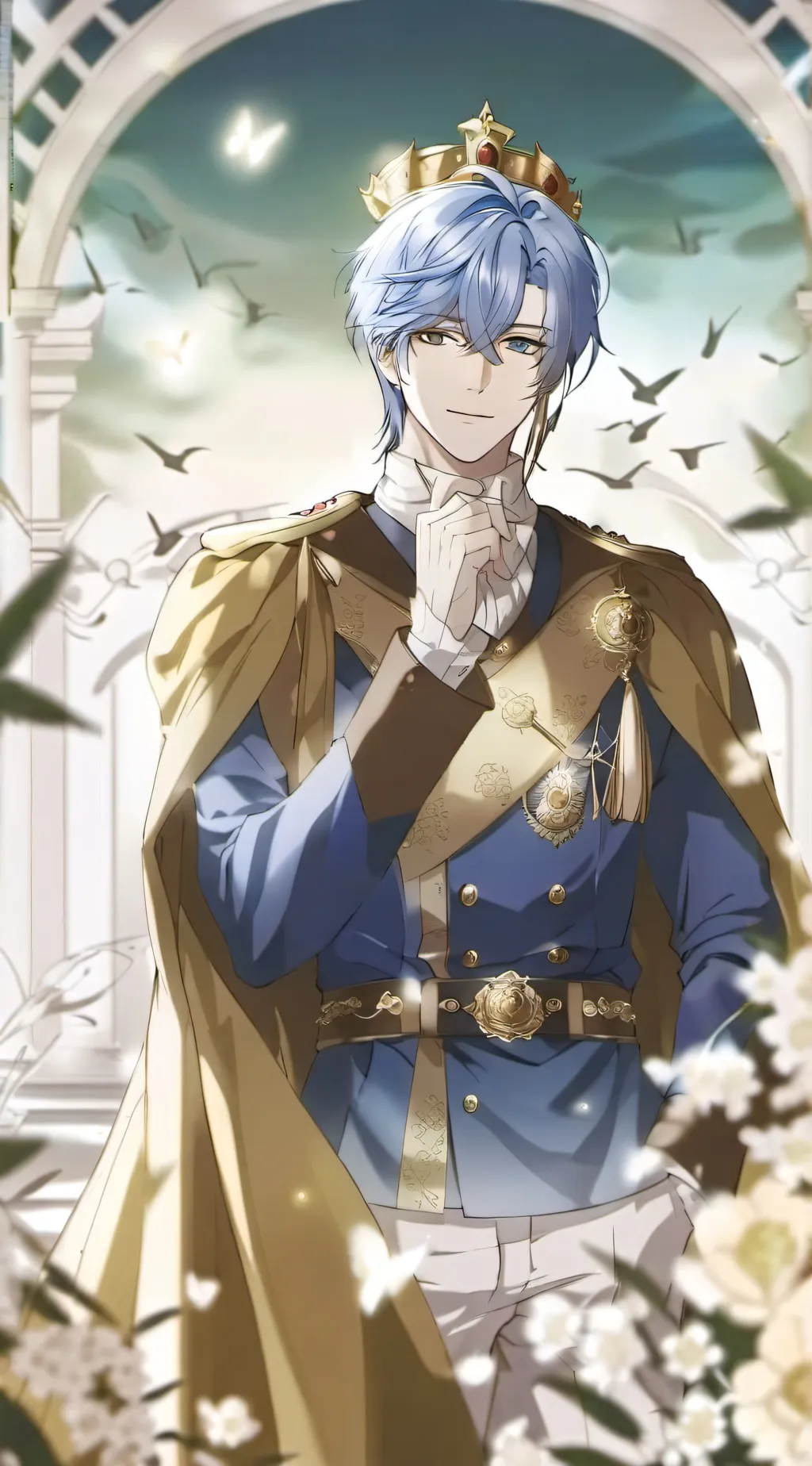 ai character: Moon background