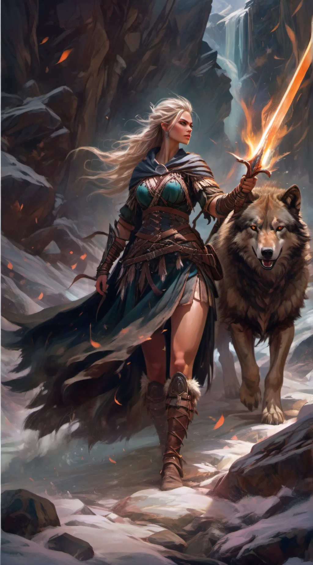 ai character: Stellar Moonblade background