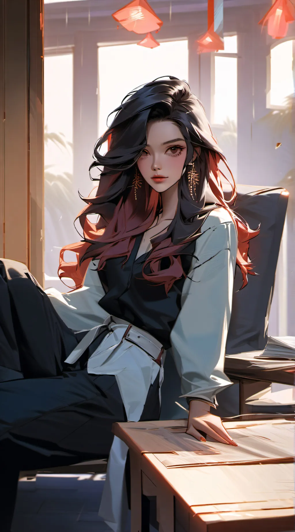 ai character: Angel  background