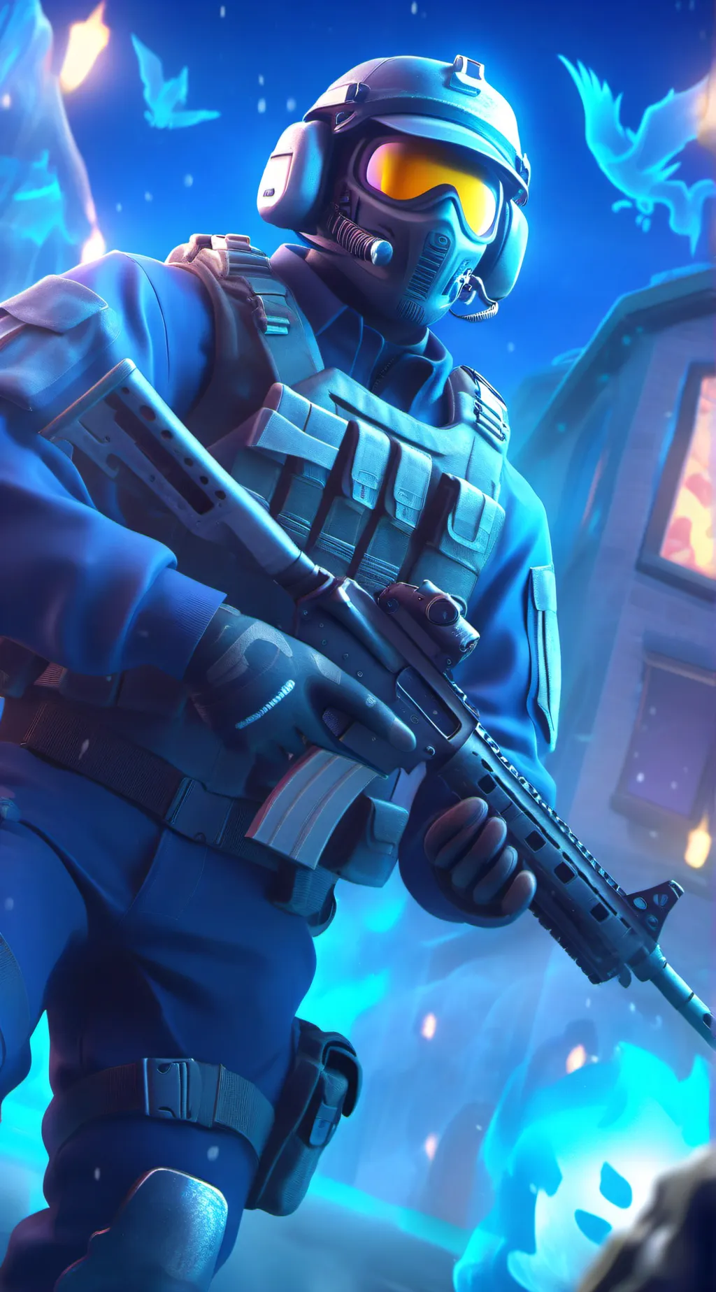 ai character: ghost  background