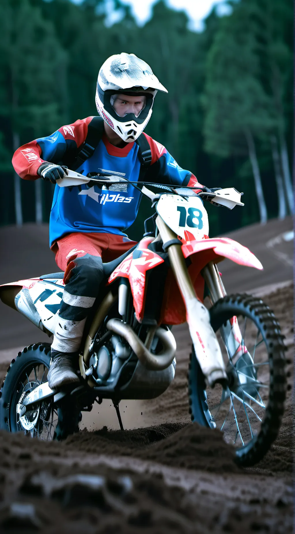 ai character: Jett Lawrence  background