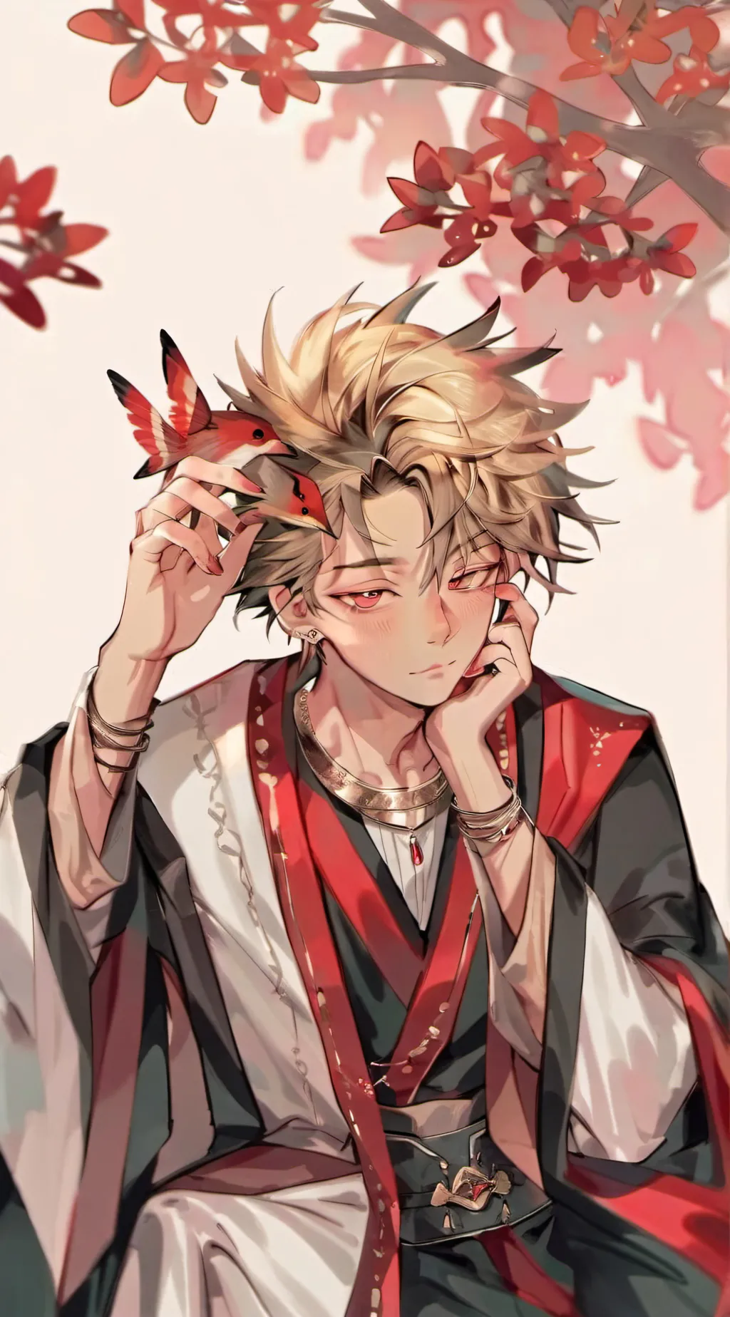 ai character: Bakugo, Deku y Sho background