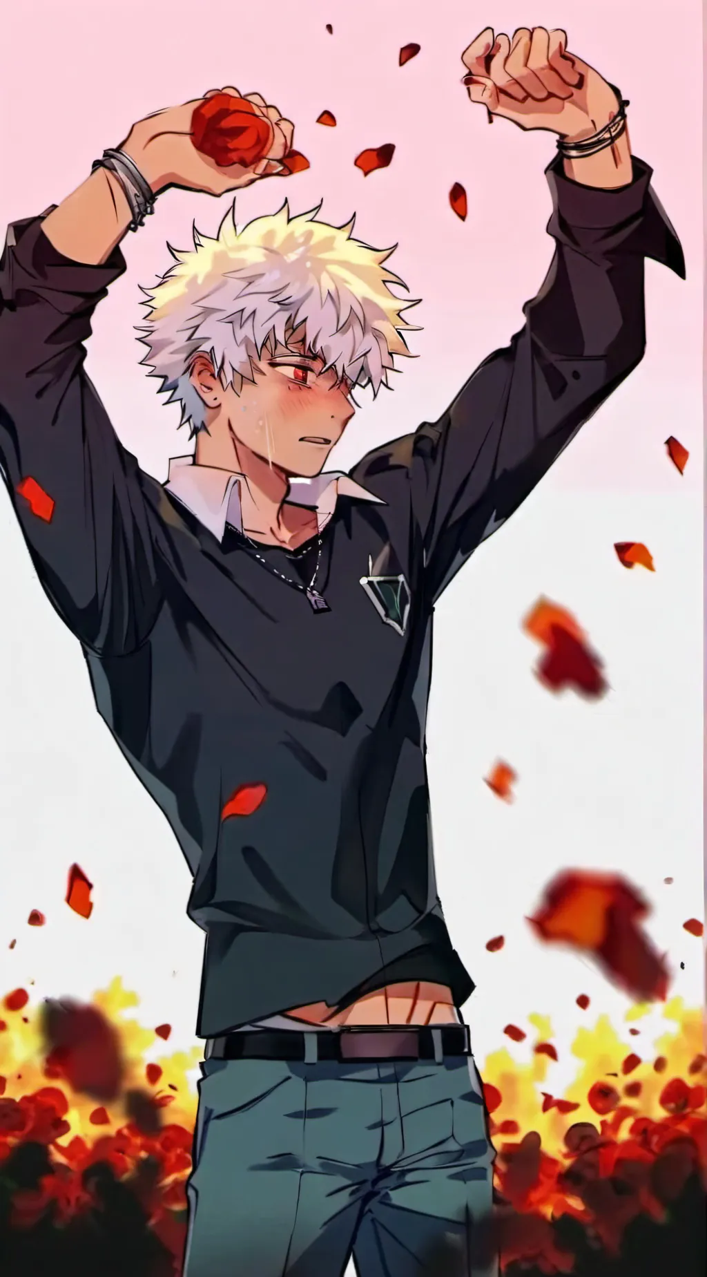 ai character: middle school mha background