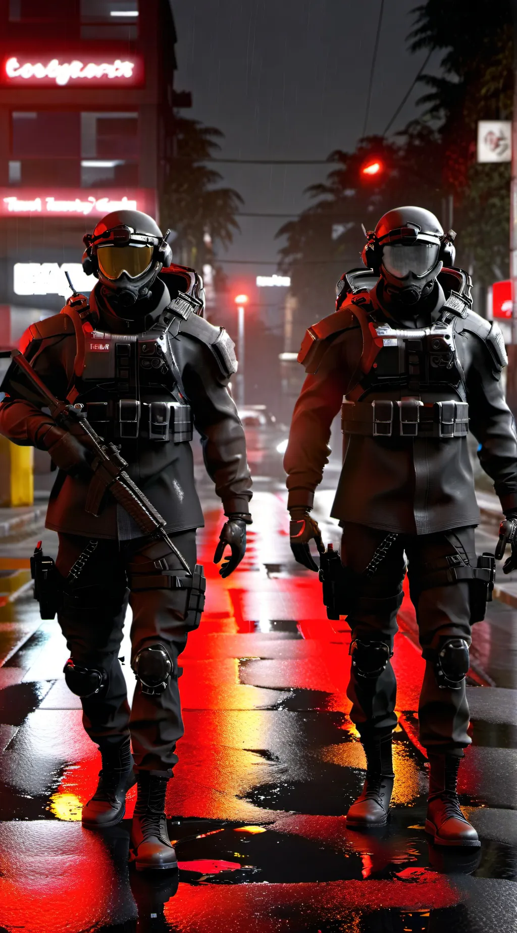 ai character: Black eye squad background