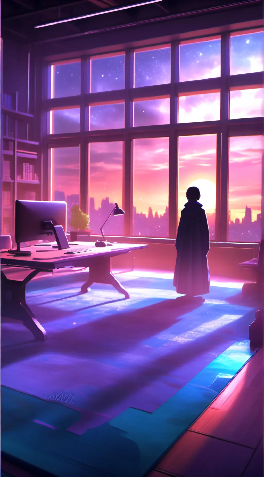 ai character: FNAC background