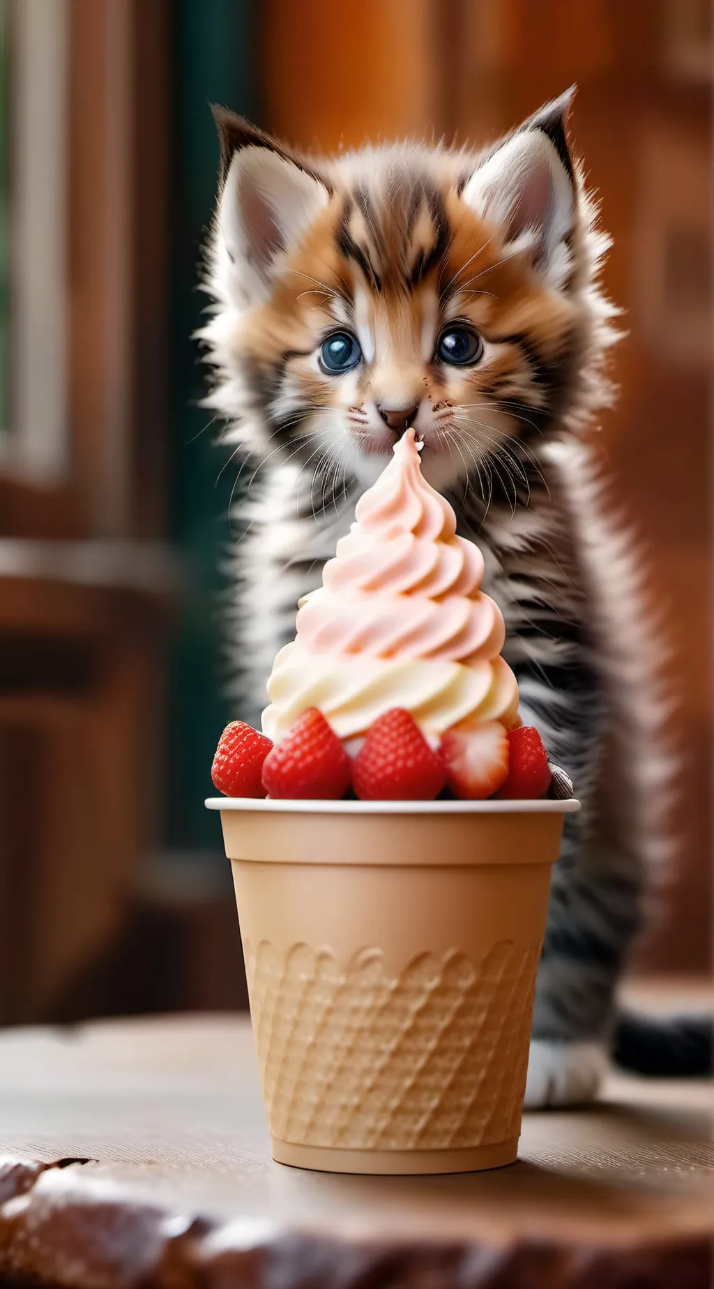 ai character: Mittens!  background