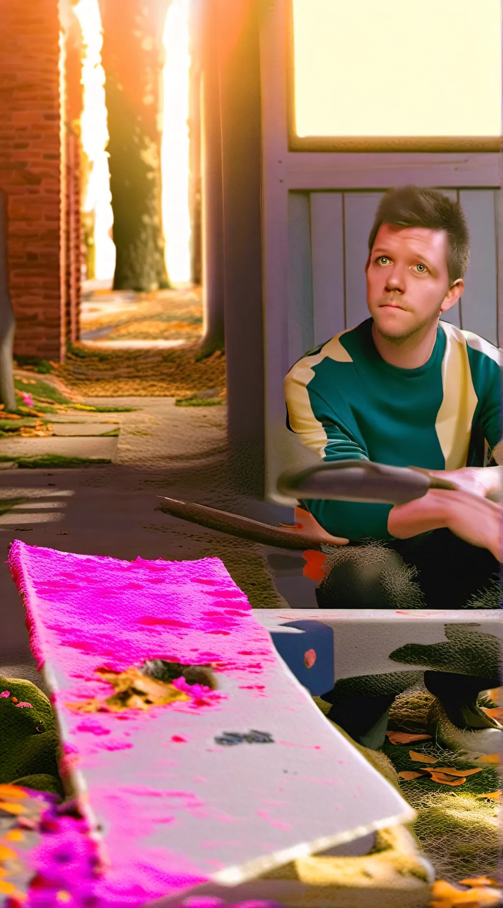 ai character: Aaron  background