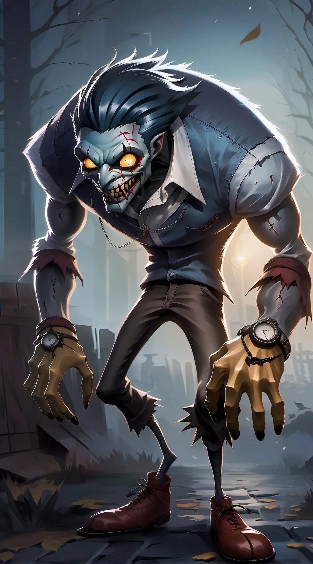 ai character: skin infection hh background