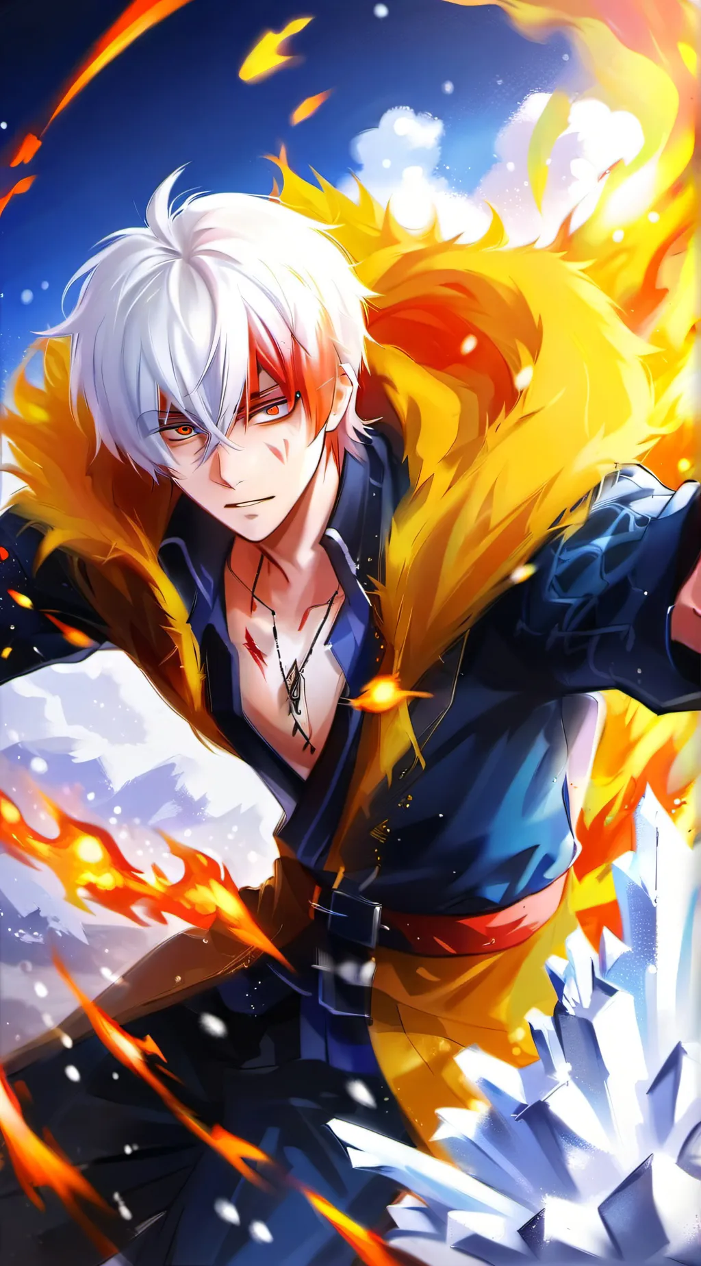 ai character: mha cuz I'm big fa background